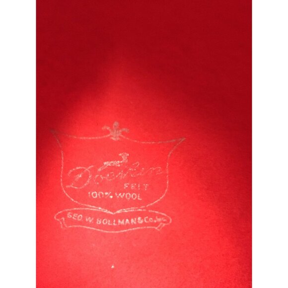 Vtg Women\'s Red Bucket Hat \
